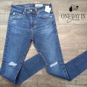 AG Adriano Goldschmied The Farrah Skinny Ankle Jeans Size 27 (4)